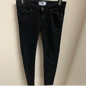 Paige Women's Skyline Skinny jeans in black size 26